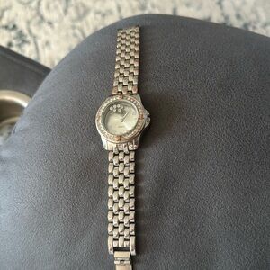 Sophia silver watch with bronze